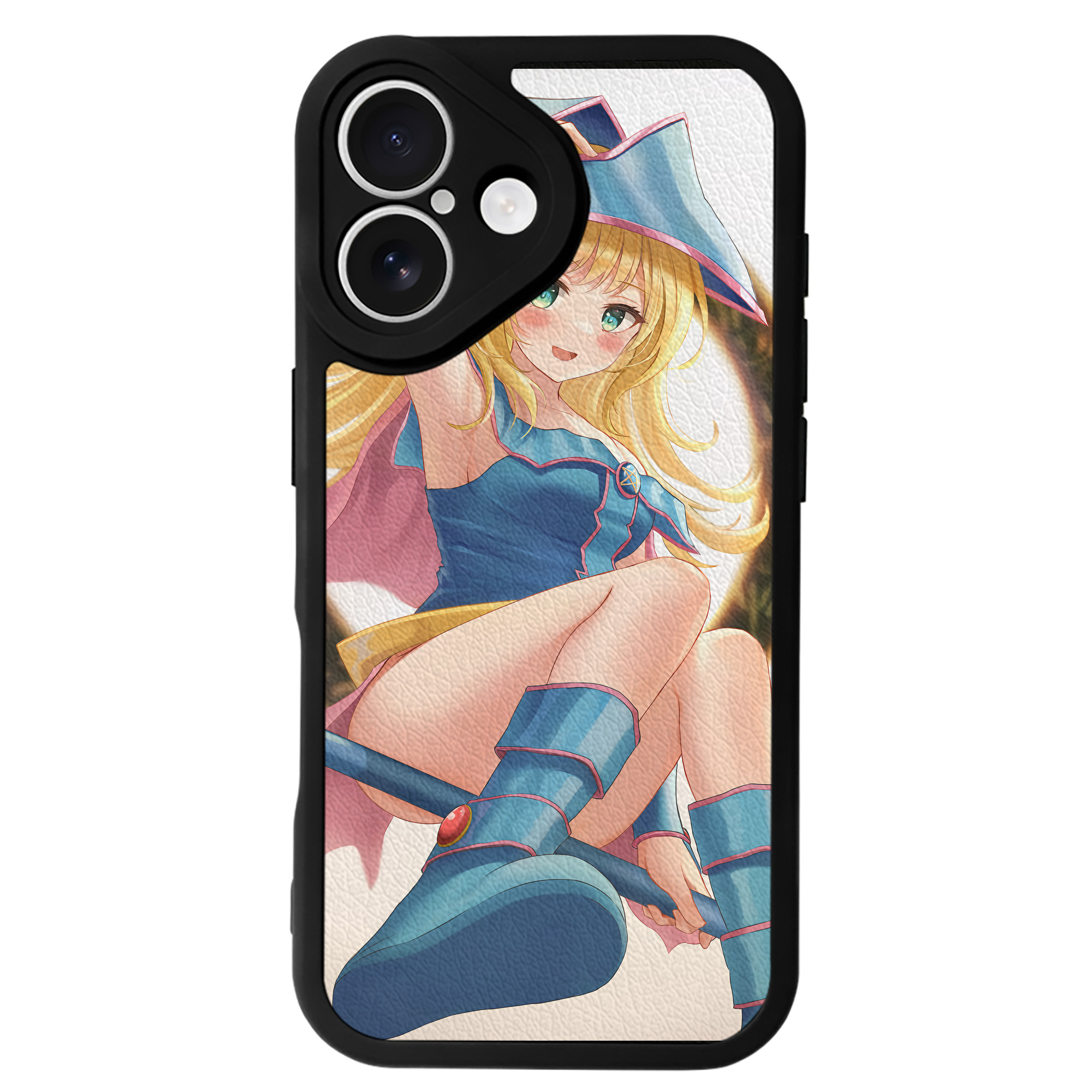 （画像用） 遊☆戯☆王 Yu-Gi-Oh! 【iPhone 16シリーズ対応】シリコンスマホケース（レザー調） 材質：シリコン